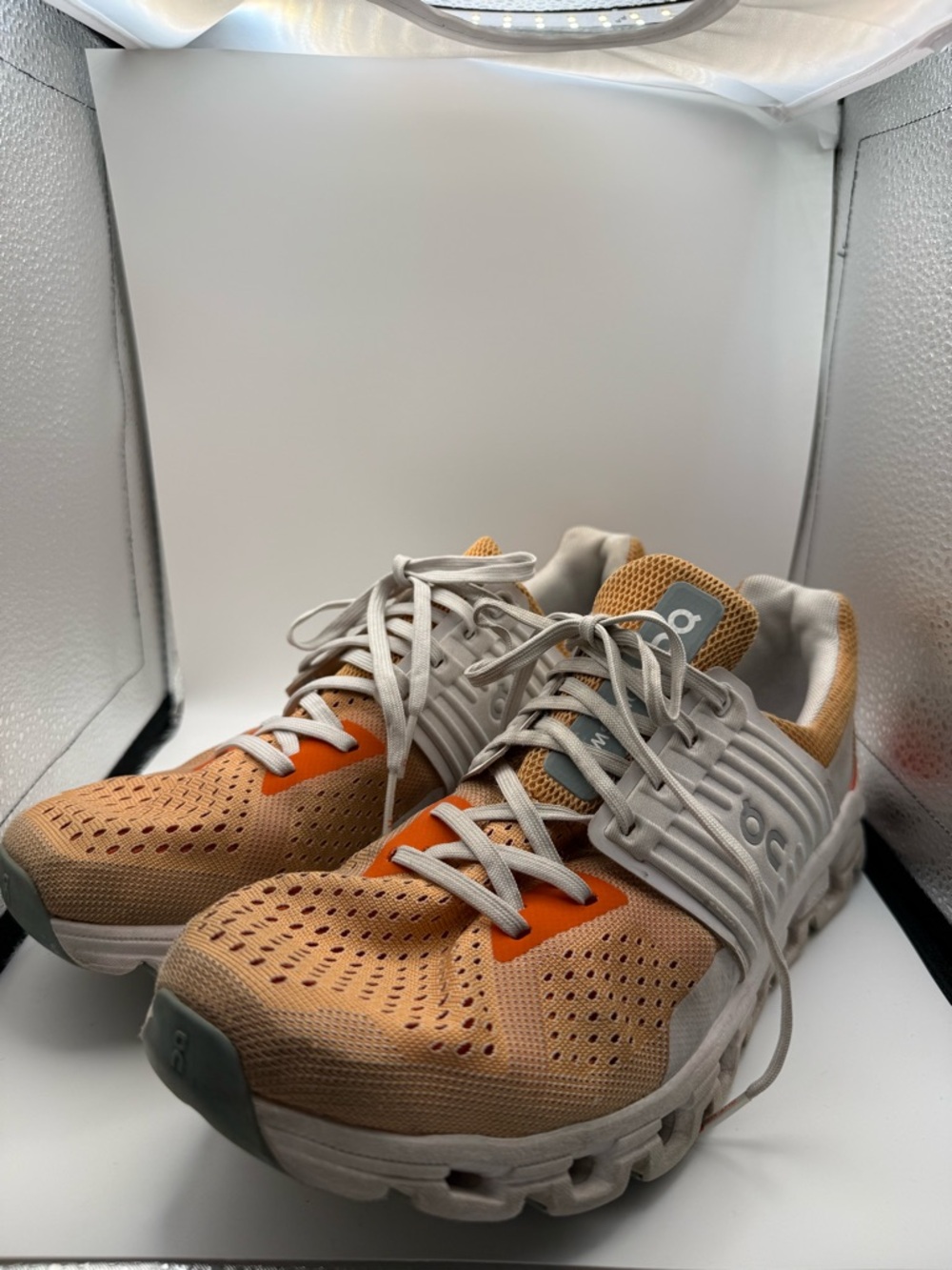 On Running Cloudswift Athletic Running Shoes Copper/Frost Orange Sneaker W10